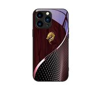 Generico Urgalaxy Personalized Dragon Compatible with Glass Phone Case, Full Coverage Anti Drop Phone Case for iPhone 11/12/13/14/15/16 Series (Red,for 14 ProMax)
