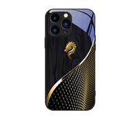 Generico Urgalaxy Personalized Dragon Compatible with Glass Phone Case, Full Coverage Anti Drop Phone Case for iPhone 11/12/13/14/15/16 Series (Black,for 12 ProMax)