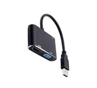 Generico Usb Adapter, Hd Connector, Display Converter, Plug and Play Setup, High Resolution Signal Transfer, TV Laptop Desktop Presentation Use, 7x2x1 Inches Silver Single Piece