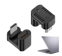 Generico USB C auf USsB Adapter - Konverter | Buchse Typ C auf Stecker - für Laden & Datensynchronisation - Kompaktes Design für Reise & Büro - 2er Set, Schwarz, Aluminium, Stabil, Qualität