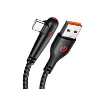 Generico USB C Cable, Type C Charger, 90 Degree Connector, 120W Max Output, Fast Charging Cord, Ideal for Smartphones, Tablets, and Laptops, Home, Work, Travel or Game, 1 meter
