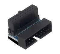 Generico USB C Motherboard Adapter - 90 Degree Right Angle, 19 Pin Internal Connector, Universal Computer PC Hardware, 30g ABS Synthetic Polymer Body | Connectivity Tool For Home And Office