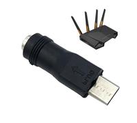 Generico USB C zu DC - Typ-C-auf-USB-Kabel Stecker auf Buchse, 5,5 x 2,1 mm weiblicher 5-V-Stecker, Ladeadapter für USB-Ladegeräte vom Typ C und für Laptop-PCs