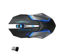 Generico Usb Cordless Mouse - Wireless gamng Ergonomics Mousse, Breathing Led Mouses, Rechargeable Ergonomic Device for Gamers | Ideal for Pc Laptop Computer Gamiing Office Work Home Setup, 2.4GHz