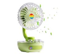 Generico USB Desk Fan - Silent, Powerful Rechargeable Desk Fans | Quiet Adjustable Rechargeable Portable Ventilator | Mini Fan For Office Car Room Beach Tent Home Travel Camping