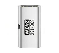 Generico USB Female to Female - 240W 80Gbps Power Delivery Adapter | USB C to usbbs C Converter Extender, High Speed Charging Cable for Home Conference, Travel Desktop and Workplace Laptop
