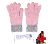Generico USB Hand Warmer Gloves - Touch-screen USB Rechargeable Motorcycle Gloves, Knitting Wool Hand Warmer | For Driving, Biking, Running, Skiing, Snowboarding Outdoor Sports