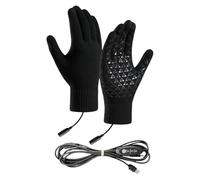 Generico Usb Heated Gloves, Electric Touchscreen Mittens, Soft Breathable Fabric, 3.0x7.9x2 Inches Adjustable Comfortable Fit, Cycling, Hiking, Snowboarding, Motorcycle Riding Use