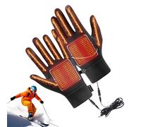 Generico USB Heating Touchscreen Mittens For Snow Shoveling Driving Mountaineering Skiing Hiking Cycling Cold Weather Commuting | Heated Gloves - Warm Mittens For Outdoor Sports -