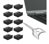 Generico USB Port Blocker Portable Removable Dust-Proof Plugs | Usb Dust Plug Data Blocker For Cafe Bus Travel Laptop Pc Smart Tv Hotel Room Public | Libraries School