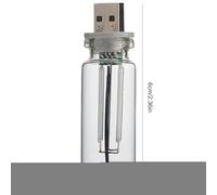 Generico USB Retro Car Light - Touch Adjustable LED Glass Bottle Lamp | Bottle Design Automotive Interface Charging Night Light, Energy-Saving Decorative Lamp for Hallway, Bedroom, Office