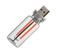 Generico USB Retro Car Light - Touch Adjustable LED Glass Bottle Lamp | Bottle Design Automotive Interface Charging Night Light, Energy-Saving Decorative Lamp for Hallway, Bedroom, Office