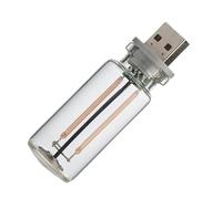 Generico USB Retro Car Light - Touch Adjustable LED Glass Bottle Lamp | Bottle Design Automotive Interface Charging Night Light, Energy-Saving Decorative Lamp for Hallway, Bedroom, Office