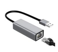Generico USB To Ethernet Adapter - Type-C To Wired Network Port | USBs Type C Network Converter | 100Mbps USB 2.0 RJ45 Adapter - Aluminum, Driver-Free | Fast Stable Connection, Black Gray