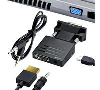 Generico USB To VGA Adapter Converter - Metal Plated High Definition Display Adapter With 3.5mm Audio Cable 1.5ft Support For Projector Monitor HDTV Laptop PC Video Output Screen Expansion Device