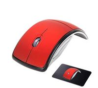 Generico USB Wireless Mouse - USB Luxury Foldable Mouse 2.4G Wireless,Laptop Accessories Plug And Play PC Mousse 15m Long Range with 1600 DPI Optical Sensors