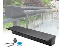 Generico Uscita a Cascata in Acciaio Inossidabile - Design a Parete per Piscine Moderne e laghetti da Giardino, Perfetto per Giochi d'Acqua mozzafiato ed estetica Esterna