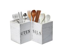 Generico Utensil Holder | Wooden Flatware Storage Container | Spoon Holder For Kitchen Counter For Flatware Spoons Forks Spatula | Chopsticks Napkin Counter Corner Dining Shelf Desktop