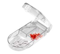 Genérico Utensile da taglio per tablet - Splitter per pillole da viaggio portatile | Trituratore per pillole facile da usare Taglierina per piccoli oggetti con archiviazione per i viaggi a casa Vita