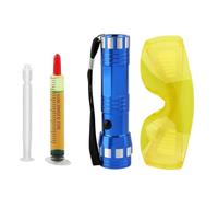 Generico UV Leak Detection Kit - Durrable Flashlights, Accurate AC System Trackers, Ensurre Automotive Engine Diagnostics, Oil Radiator Refrigerator Testers - for Home Auto Cooling Compressors