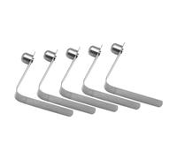 Generico V-Shape Tent Pole Spring Button Clips - Premium Heavy-Duty Manganese Steel Locking Pins | 5-Piece Single-Head Solid Kayak Paddle, Awning Canopy Tube, Boat Oar, Ski Poles Lockings Clamps Kit