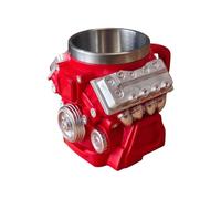 Generico V8 Motor Becher,Retro Getränkebehälter | : Futter Aus Lebensmittelechtem Edelstahl Doppelwand Milchbecher,Geschenk Für Autofans Ingenieure Väter Männer Weihnachten Geburtstag Büro Werkstatt