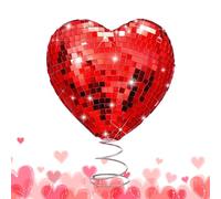 Generico Valentine Tree Topper - Heart-Shaped Tree Decoration for Valentine's Day Party Supplies And | Lightweight Material with Sparkling Details, Easy to Place on Christmas or Festive Trees