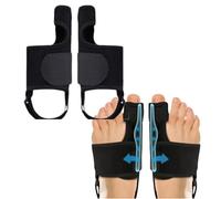 Generico Valgux Tutore | Correttore dell’alluce valgo (Hallux Valgus) 1 paio di stecche correttive per dita dei piedi, separatori regolabili unisex, protezioni per alluce e dita (A)