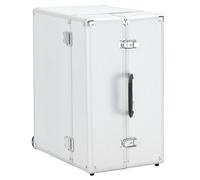 Generico Valigia Trolley Pilota 47x39x27 cm in Alluminio Argento,Bagagli e borse,Borse toilette-91844