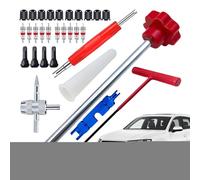 Generico Valve STEM Tool Kit - Durabble 30Pieces Tire Installer Tool Valve Remover Set | Multipurpose Repair Quick Change T-Hook Replacement Car Accessories Portable for Motorcycle And Car