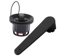 Generico Valvola Barca Gonfiabile - 6,3 cm Tappo Aria | Tappo Valvola PVC - Rubinetto Doppia Tenuta Resistente Usura con Chiave per Kayak, Paddle, Gommoncino, Canoa, Zattera | Tenuta Aria Sicura