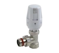 Generico Valvola termostatica for radiatore for riscaldamento a pavimento Impostazioni multiple speciale 1 pezzo Rame automatico DN20/DN15 Pratico(DN20 angle type)