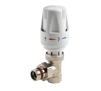 Generico Valvola termostatica for radiatore for riscaldamento a pavimento Impostazioni multiple speciale 1 pezzo Rame automatico DN20/DN15 Pratico(DN15 angle type)