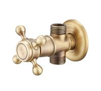 Generico Valvola Triangolare in Ottone Anticato, valvola di Controllo dell'Acqua, valvola for Rubinetto del Bagno, valvola angolare in Ottone da 1/2 * 1/2, YT-5182(B)