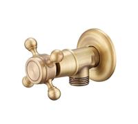 Generico Valvola Triangolare in Ottone Anticato, valvola di Controllo dell'Acqua, valvola for Rubinetto del Bagno, valvola angolare in Ottone da 1/2 * 1/2, YT-5182(A)