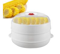 Genérico Vaporiera a microonde per verdure con coperchio e vassoio | Vaporiera di pesce per cucina - Utensile da cucina per cucinare pasta patate gnocchi carne mais