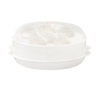 Generico Vaporiera Per Verdure Da Microonde - Pentola Multifunzione Impilabile con Coperchio - Cucina Verdure e Pesce - per Pasto Pranzo Appartamento Riscaldamento Cucina Casa Preparazione Cibo