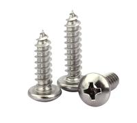 Generico Varie Dimensioni 1000 pz M1 M1.2 M1.7 M2 M2.3 M2.6 M3 M3.5 Croce a Testa Tonda Viti Autofilettanti in Acciaio Inossidabile 304 Vite for Piccolo Computer(10mm,M1.7(1000pcs))