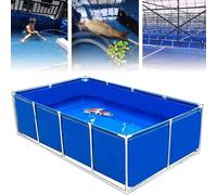 Generico Vasca per Pesci Fuori Terra con valvola di Scarico, Piscina Esterna per Il Nuoto, laghetto Durevole, Ideale per la Vita acquatica, Uso in Giardino, Facile da installare