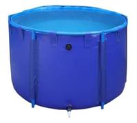 Generico Vasca Rotonda in Tela per laghetto Koi e Allevamento Acquatico - Vasca per Pesci Fuori Terra con Struttura (1,8x1 m) - Ideale per Battesimi e Giardini Acquatici all'aperto