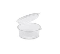 Generico Vaschette Alimentari APET con Coperchio Anti-Appannamento, Contenitori Ermetici per Salse, Temperature -40°C a +70°C (x 1400 ml Ø22 cm h 5,5 (conf 60 pz))
