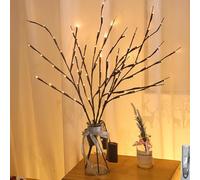 Generico Vase Filler Willow Tree Artificial Little Twig,Twinkle Artificial Twig Vase with Illuminate,Lighted Branches for Vases Lighted Branches for Indoor Party (1)