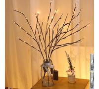 Generico Vase Filler Willow Tree Artificial Little Twig,Twinkle Artificial Twig Vase with Illuminate,Lighted Branches for Vases Lighted Branches for Indoor Party (2)