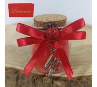 Generico Vasetti portaconfetti Laurea Chimica Formula molecolare h2O Argentata e Tappo in Sughero con Confetti e bigliettini