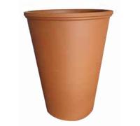 Generico VASI IN TERRACOTTA ALTEZZA CM. 22 (DUE PEZZI) DIAMETRO CM. 18 - FIORIERA IN COTTO MADE IN ITALY
