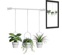 Generico Vasi per Piante - Portavasi Sospendibile con Asta Regolabile - Vasi per Piante d'Interno,per Balcone Parete Giardino Cucina Soggiorno Camera Bagno Davanzale