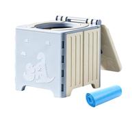 Generico Vasino Portatile per Bambini | Antiscivolo con per Rifiuti | Vasino da Viaggio Compatto e per Bambini | Auto, Camper, Camion, Escursioni, Pesca, Gite in Auto, Spiaggia, Picnic, Adulti