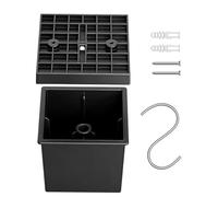 Genérico Vaso da appendere a soffitto interno, piccolo decoro regolabile con coperchio e gancio, vaso idroponico per interni, per finestra, camera da letto, ufficio, piano di lavoro, esterno,