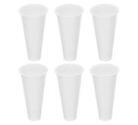 Generico Vaso da Cimitero 6 Pezzi in Plastica Bianca per Fiori