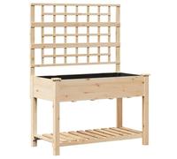 Generico Vaso da Giardino con Lo scaffale Beige 115 x 60,5 x 153 cm